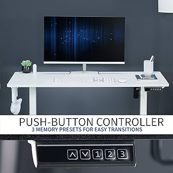 Amazon.com: VIVO Electric 44 x 24 in Standing Desk, Memory